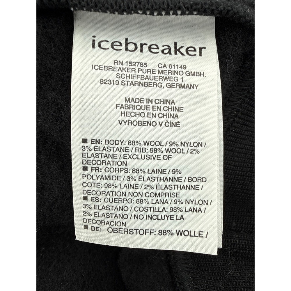 Icebreaker Mens Lydmar LS Zip RealFleece Merino Wool Jacket Black XL - Picture 8 of 9